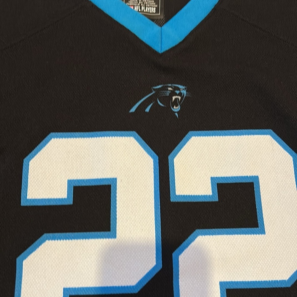 Carolina Panthers Christian McCaffrey Youth Jersey Size Large - Picture 5 of 10